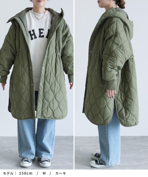 キルトフード付コート（その他アウター）｜reca（レカ）のファッション