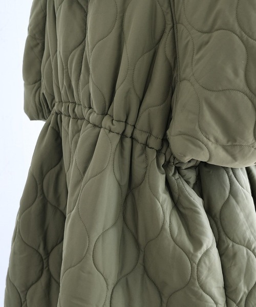 reca（レカ）の「キルトフード付コート（その他アウター・レディース・ブラック/カーキ/アイボリー・M）」の9枚目の写真