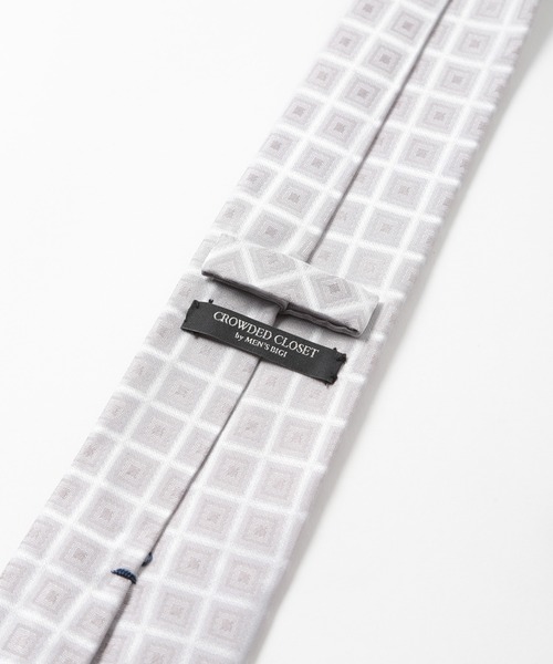 CROWDED CLOSET（クラウデッドクローゼット）の「シャドー小紋/シャドー鹿の子柄クレリックタイ（ネクタイ・メンズ・ネイビー/シルバー/ピンク・FREE）」の7枚目の写真