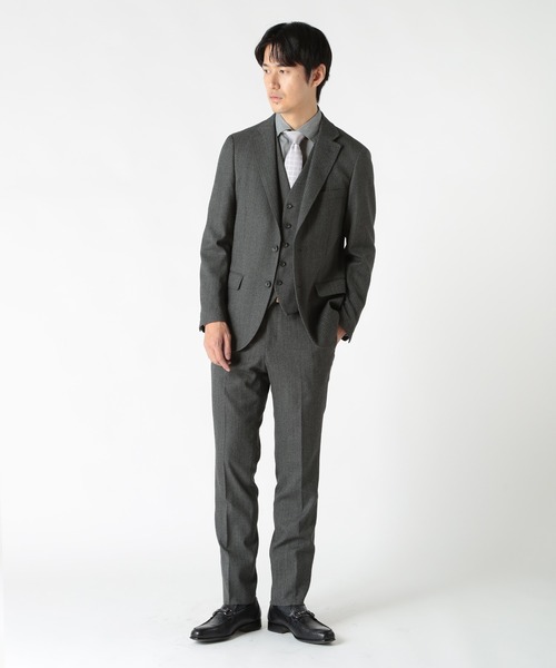 CROWDED CLOSET（クラウデッドクローゼット）の「シャドー小紋/シャドー鹿の子柄クレリックタイ（ネクタイ・メンズ・ネイビー/シルバー/ピンク・FREE）」の8枚目の写真