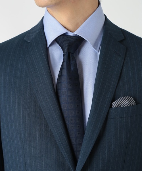 CROWDED CLOSET（クラウデッドクローゼット）の「シャドー小紋/シャドー鹿の子柄クレリックタイ（ネクタイ・メンズ・ネイビー/シルバー/ピンク・FREE）」の13枚目の写真