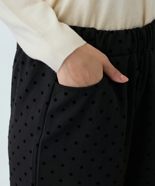 Jayro(ジャイロ)の「ドットフロッキーワイドパンツ(その他パンツ・レディース・グレー/ブラック・FREE)」の15枚目の写真