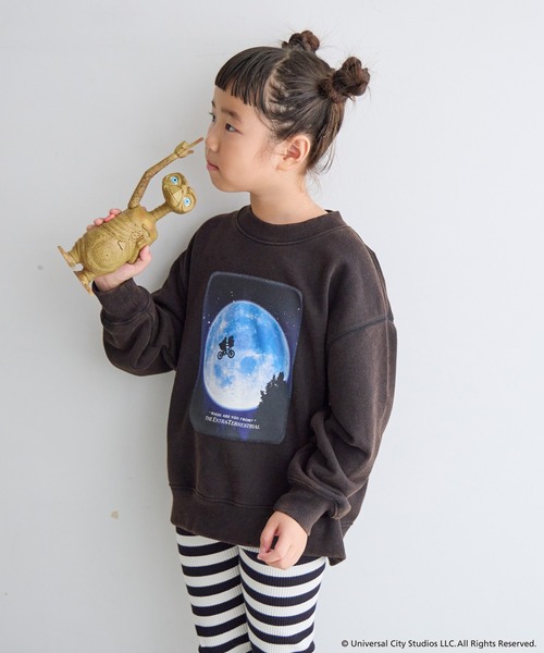 LOWRYS FARM(ローリーズファーム)の「E.T.ウラケLS 211795(スウェット・キッズ・グレー/ブラック・110cm/120cm/130cm/140cm/150cm)」の7枚目の写真