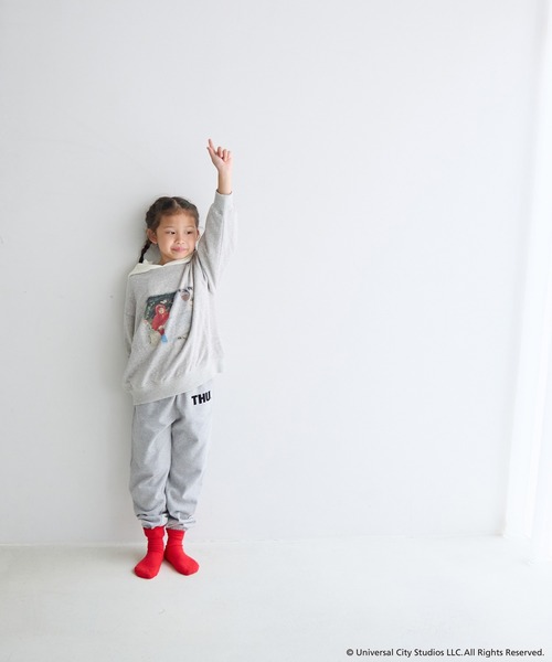 LOWRYS FARM(ローリーズファーム)の「E.T.ウラケLS 211795(スウェット・キッズ・グレー/ブラック・110cm/120cm/130cm/140cm/150cm)」の13枚目の写真