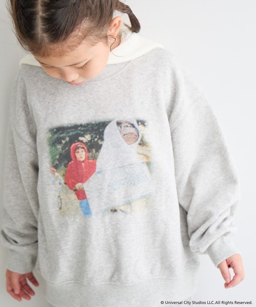 LOWRYS FARM(ローリーズファーム)の「E.T.ウラケLS 211795(スウェット・キッズ・グレー/ブラック・110cm/120cm/130cm/140cm/150cm)」の15枚目の写真