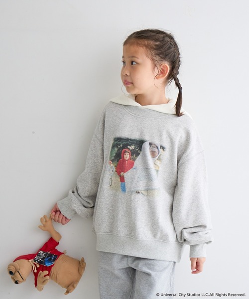 LOWRYS FARM(ローリーズファーム)の「E.T.ウラケLS 211795(スウェット・キッズ・グレー/ブラック・110cm/120cm/130cm/140cm/150cm)」の14枚目の写真