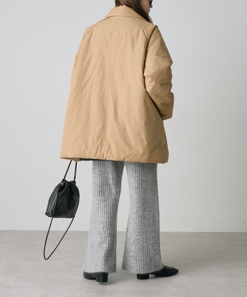 PUAL CE CIN（ピュアルセシン）の「ワイドリブニットフレアパンツ（その他パンツ・レディース・チャコールグレー/グレー・FREE）」の19枚目の写真