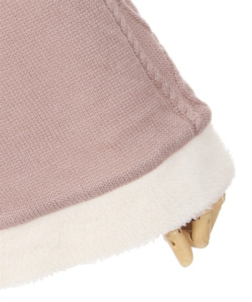 axes femme（アクシーズファム）の「ビジュー裏ボアニットポンチョ（ポンチョ・レディース・ホワイト/サックスブルー/ピンク・FREE）」の18枚目の写真