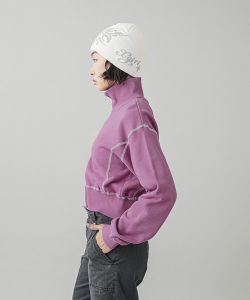 X-girl（エックスガール）の「TRIBAL BUTTERFLY JACQUARD BEANIE（ニットキャップ/ビーニー・レディース・ブラック/オフホワイト/ブラウン・ONE SIZE）」の20枚目の写真