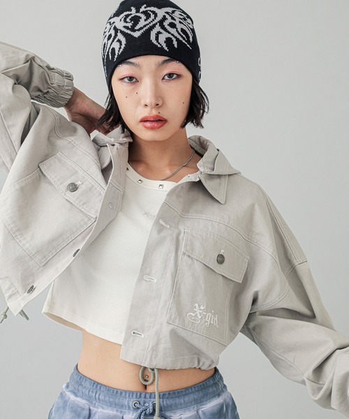 X-girl（エックスガール）の「TRIBAL BUTTERFLY JACQUARD BEANIE（ニットキャップ/ビーニー・レディース・ブラック/オフホワイト/ブラウン・ONE SIZE）」の15枚目の写真