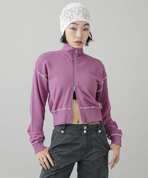 X-girl（エックスガール）の「TRIBAL BUTTERFLY JACQUARD BEANIE（ニットキャップ/ビーニー・レディース・ブラック/オフホワイト/ブラウン・ONE SIZE）」の19枚目の写真