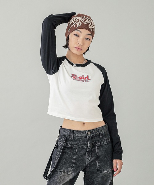 X-girl（エックスガール）の「TRIBAL BUTTERFLY JACQUARD BEANIE（ニットキャップ/ビーニー・レディース・ブラック/オフホワイト/ブラウン・ONE SIZE）」の22枚目の写真