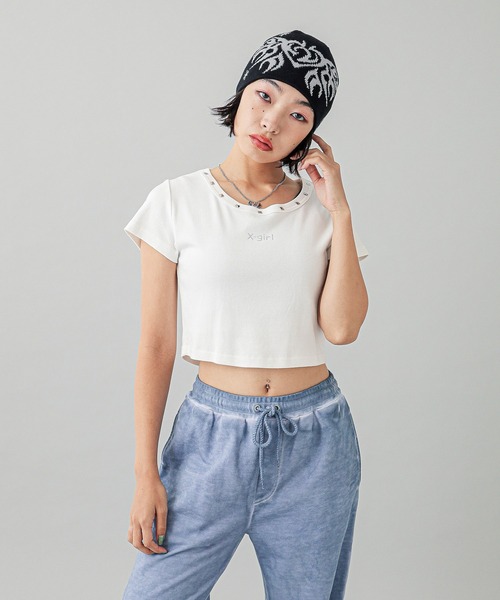 X-girl（エックスガール）の「TRIBAL BUTTERFLY JACQUARD BEANIE（ニットキャップ/ビーニー・レディース・ブラック/オフホワイト/ブラウン・ONE SIZE）」の10枚目の写真