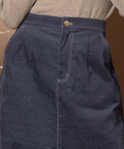 Bou Jeloud（ブージュルード）の「ベロアデニムスカート（デニムスカート・レディース・ブラック/インディゴブルー・38）」の9枚目の写真