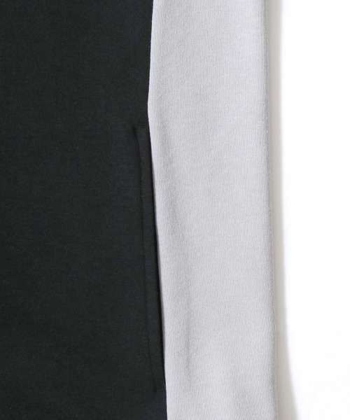 CONVERSE(コンバース)の「CONVERSE(コンバース)サッカーチーム風ユニフォームプリント スウェットジップアップパーカー メンズ レディース ユニセックス(パーカー・メンズ・ブラック/ライトグレー・LL/L/M)」の10枚目の写真