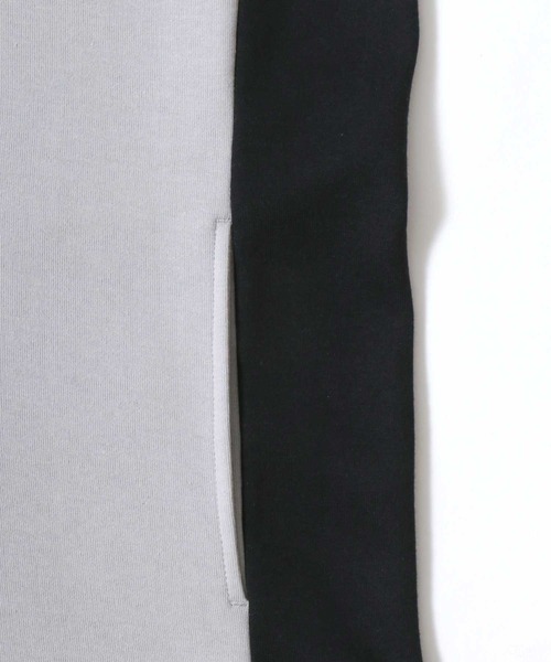 CONVERSE(コンバース)の「CONVERSE(コンバース)サッカーチーム風ユニフォームプリント スウェットジップアップパーカー メンズ レディース ユニセックス(パーカー・メンズ・ブラック/ライトグレー・LL/L/M)」の7枚目の写真