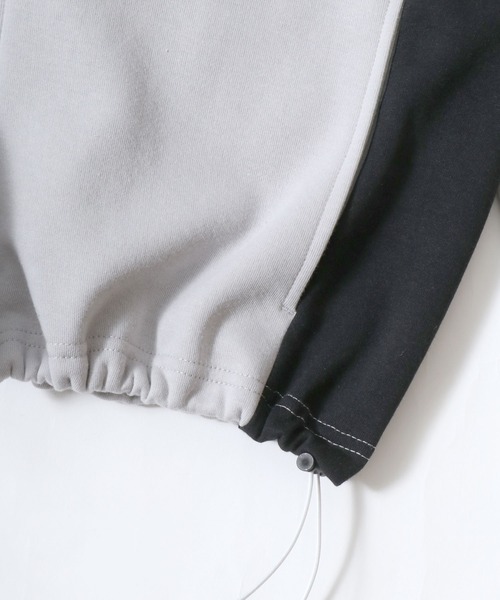 CONVERSE(コンバース)の「CONVERSE(コンバース)サッカーチーム風ユニフォームプリント スウェットジップアップパーカー メンズ レディース ユニセックス(パーカー・メンズ・ブラック/ライトグレー・LL/L/M)」の16枚目の写真