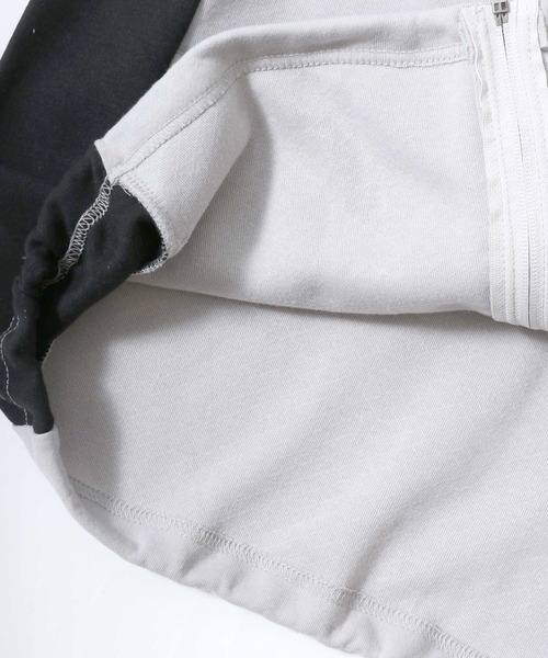 CONVERSE(コンバース)の「CONVERSE(コンバース)サッカーチーム風ユニフォームプリント スウェットジップアップパーカー メンズ レディース ユニセックス(パーカー・メンズ・ブラック/ライトグレー・LL/L/M)」の18枚目の写真