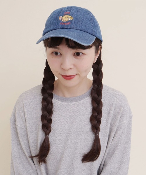 didizizi（ディディジジ）の「FISH LOVERS 刺繍キャップ（キャップ・レディース・ベージュ/ブルー/ピンク・FREE）」の11枚目の写真