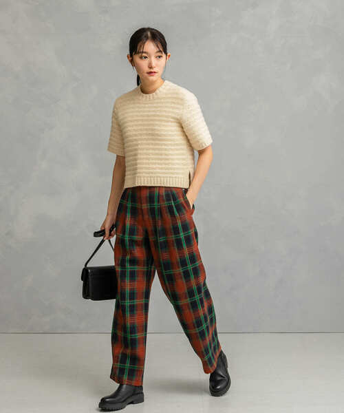 URBAN RESEARCH ROSSO WOMEN（アーバンリサーチ　ロッソ）の「ツイードストレートパンツ（その他パンツ・レディース・アイボリー/チェック・36/38）」の20枚目の写真
