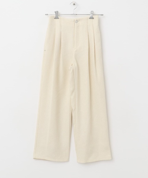 URBAN RESEARCH ROSSO WOMEN（アーバンリサーチ　ロッソ）の「ツイードストレートパンツ（その他パンツ・レディース・アイボリー/チェック・36/38）」の16枚目の写真