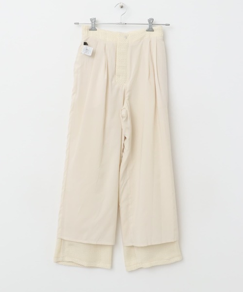 URBAN RESEARCH ROSSO WOMEN（アーバンリサーチ　ロッソ）の「ツイードストレートパンツ（その他パンツ・レディース・アイボリー/チェック・36/38）」の8枚目の写真