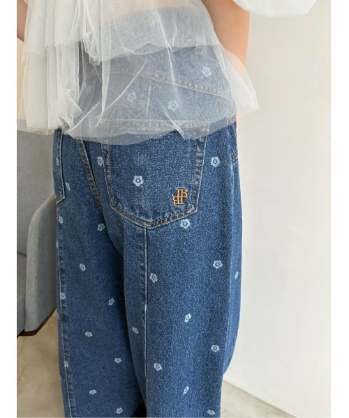 WEB限定】【LILY BROWN×MARY QUANT】デイジー柄ワイドデニム