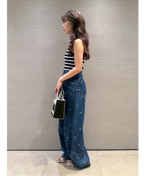 WEB限定】【LILY BROWN×MARY QUANT】デイジー柄ワイドデニム