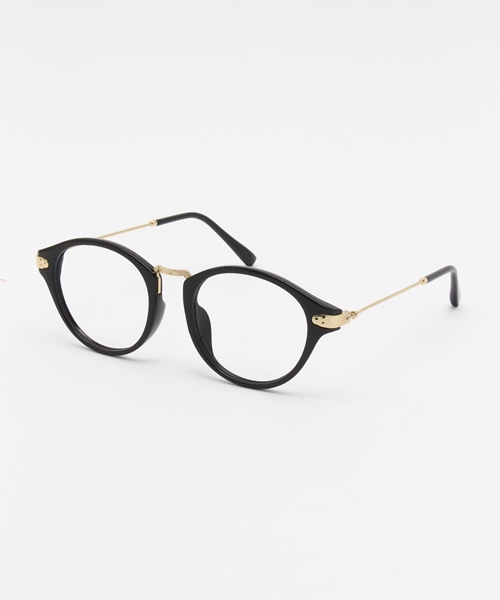 VENCEEXCHANGE（ヴァンスエクスチェンジ）の「ゴールドテンプルダテメガネ       （メガネ・レディース・ブラック/ブラウン・FREE）」の2枚目の写真