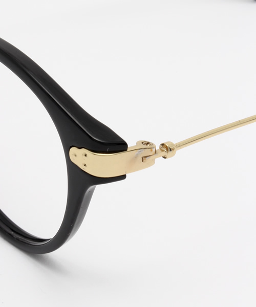 VENCEEXCHANGE（ヴァンスエクスチェンジ）の「ゴールドテンプルダテメガネ       （メガネ・レディース・ブラック/ブラウン・FREE）」の6枚目の写真