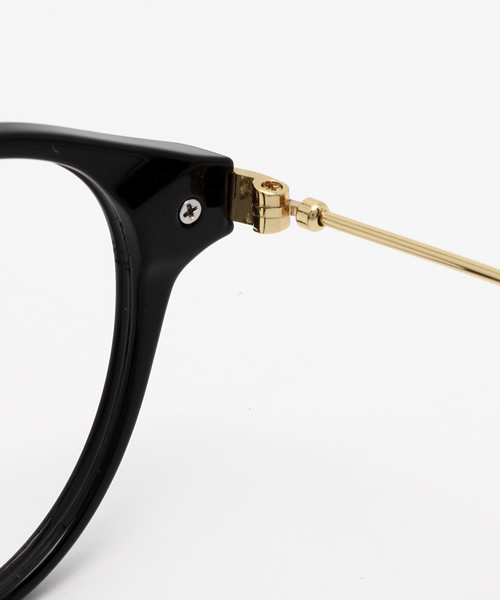 VENCEEXCHANGE（ヴァンスエクスチェンジ）の「ゴールドテンプルダテメガネ       （メガネ・レディース・ブラック/ブラウン・FREE）」の8枚目の写真