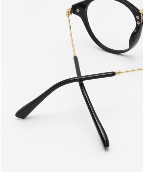 VENCEEXCHANGE（ヴァンスエクスチェンジ）の「ゴールドテンプルダテメガネ       （メガネ・レディース・ブラック/ブラウン・FREE）」の9枚目の写真