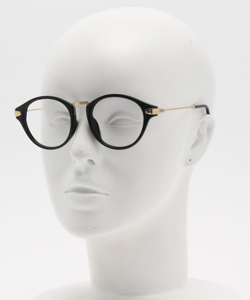 VENCEEXCHANGE（ヴァンスエクスチェンジ）の「ゴールドテンプルダテメガネ       （メガネ・レディース・ブラック/ブラウン・FREE）」の10枚目の写真