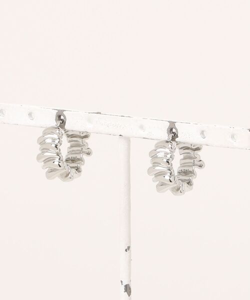 Burner（バーナー）の「【OKUOKU　0909】デザイン　フープピアス　両耳用　 oku-pierce-716970426077-8　Yy【RBTS】（ピアス（両耳用）・レディース・シルバー/ゴールド・FREE）」の4枚目の写真