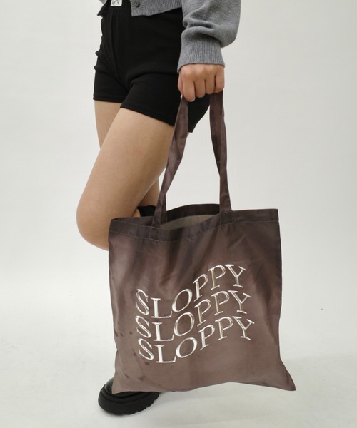 WHO'S WHO gallery（フーズフーギャラリー）の「【SLOPPY/スロッピー】カラーダイトート（トートバッグ・レディース・ブラック/ネイビー/ブラウン・FREE）」の3枚目の写真