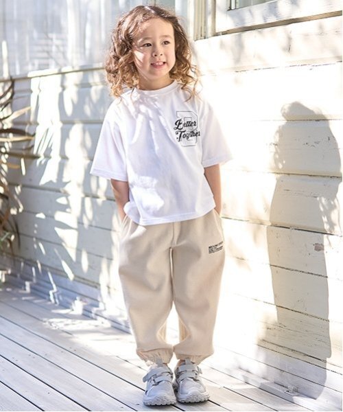 b・ROOM（ビールーム）の「【ともパン】イージーパンツ（その他パンツ・キッズ・ブルー/グレイッシュベージュ/チャコール/ネイビー/シルバーグレー/モスグリーン/ライトカーキ/ライトベージュ/ブラック・100cm/120cm/110cm/130cm/140cm）」の20枚目の写真