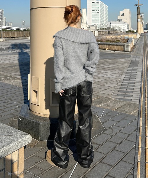 sedacle girl（セダクルガール）の「合皮ウエストダブルベルトパンツ（その他パンツ・レディース・ブラウン/ブラック・MEDIUM/SMALL）」の13枚目の写真