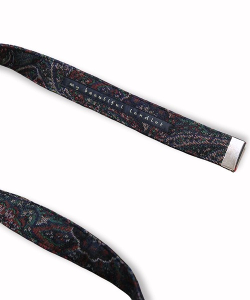 【my beautiful landlet】 PAISLEY GOBELIN WEAVING RING BELT（ベルト）｜my beautiful landlet（マイビューティフルランドレット）