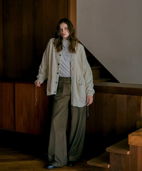 soerte（ソエルテ）の「ニットカーディガン（カーディガン/ボレロ・メンズ・グリーン・2）」の5枚目の写真