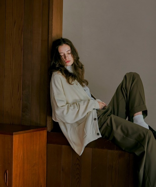 soerte（ソエルテ）の「ニットカーディガン（カーディガン/ボレロ・メンズ・グリーン・2）」の7枚目の写真