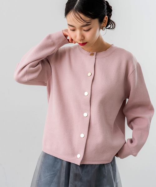 ANNA LUNA(アンナルナ)の「【ANNA LUNA】軽い 着心地 の 万能 カーディガン(カーディガン/ボレロ・レディース・オフホワイト/ピンク/ブラック/ネイビー・MEDIUM)」の2枚目の写真