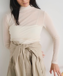 シアーハイネックカットソー