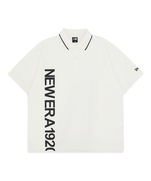 NEW ERA(ニューエラ)の「ニューエラ 半袖ポロシャツ オーバーサイズ コットン(ポロシャツ・メンズ・ホワイト/ブラック・M/L/XL/XXL)」の9枚目の写真