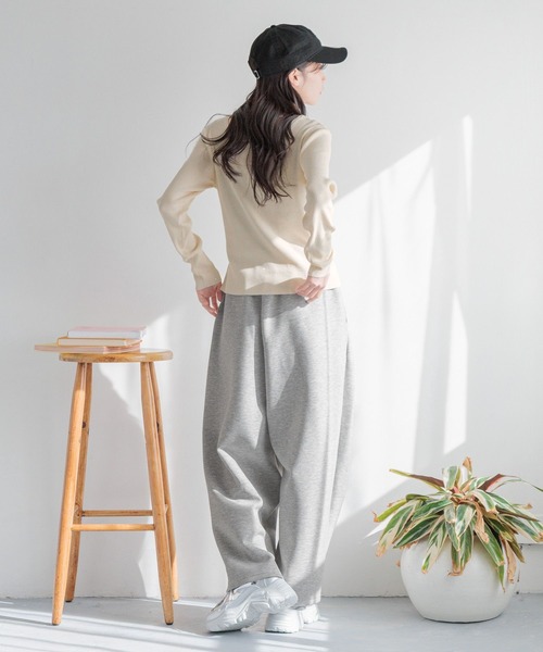 LOWRYS FARM（ローリーズファーム）の「メニウェイラメニットプルオーバーＬＳ 291982（ニット/セーター・レディース・ブラック/ピンク/グリーン/アイボリー・FREE）」の8枚目の写真