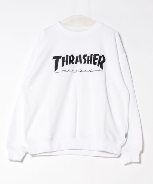 【THRASHER/スラッシャー】ヘビーウェイト マガジンロゴ スペードオースロゴ クルーネック スウェット LOGO CREW SWEAT（スウェット）｜THRASHER（スラッシャー）