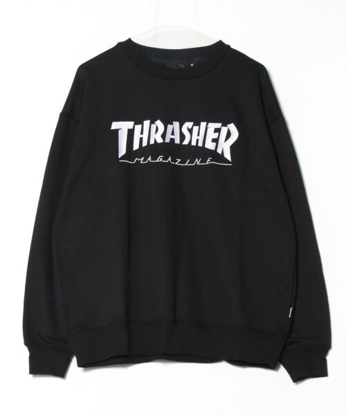 【THRASHER/スラッシャー】ヘビーウェイト マガジンロゴ スペードオースロゴ クルーネック スウェット LOGO CREW SWEAT（スウェット）｜THRASHER（スラッシャー）