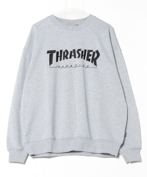 【THRASHER/スラッシャー】ヘビーウェイト マガジンロゴ スペードオースロゴ クルーネック スウェット LOGO CREW SWEAT（スウェット）｜THRASHER（スラッシャー）