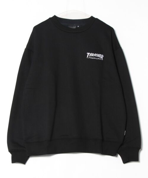 【THRASHER/スラッシャー】ヘビーウェイト マガジンロゴ スペードオースロゴ クルーネック スウェット LOGO CREW SWEAT（スウェット）｜THRASHER（スラッシャー）
