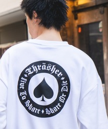 【THRASHER/スラッシャー】ヘビーウェイト マガジンロゴ スペードオースロゴ クルーネック スウェット LOGO CREW SWEAT