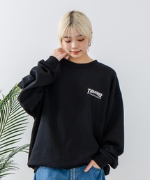【THRASHER/スラッシャー】ヘビーウェイト マガジンロゴ スペードオースロゴ クルーネック スウェット LOGO CREW SWEAT